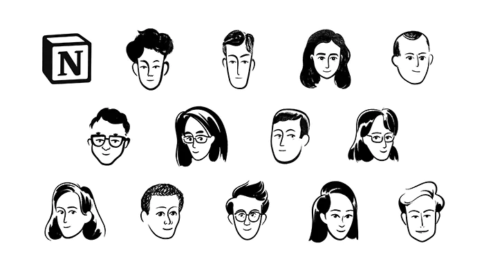 notion team portraits